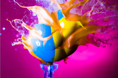 bursting bubbles