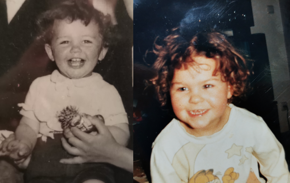 Links Papa Donnerhall, Rechts Bella