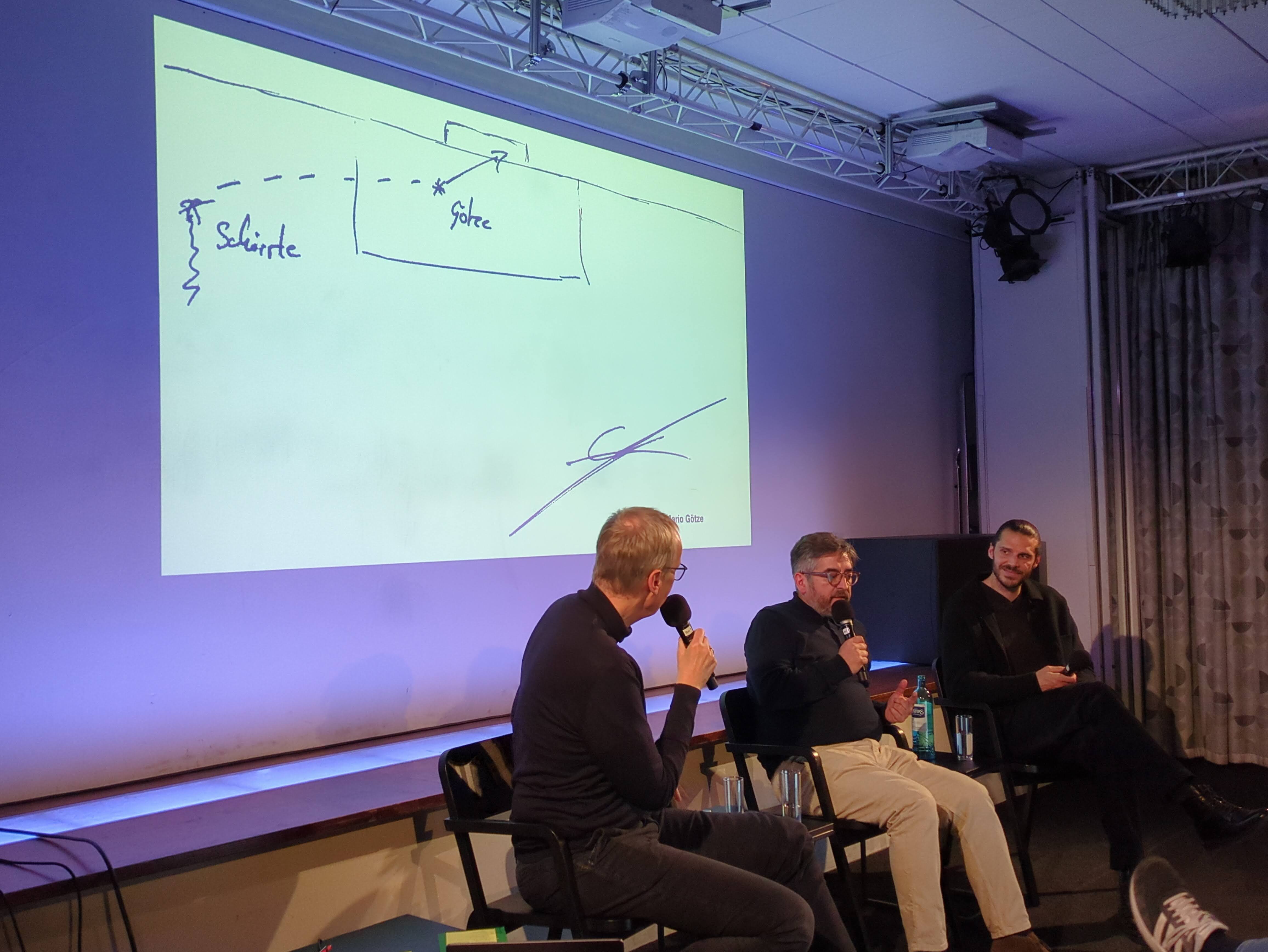 Fußball-Salon, hier zur Besprechung von Mario Götzes Tor im WM Finale 2014